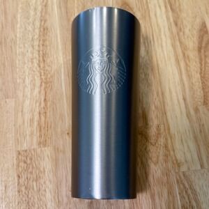Starbucks Stainless Steel Cold Cup Tumbler 24 fl oz Silver Authentic
